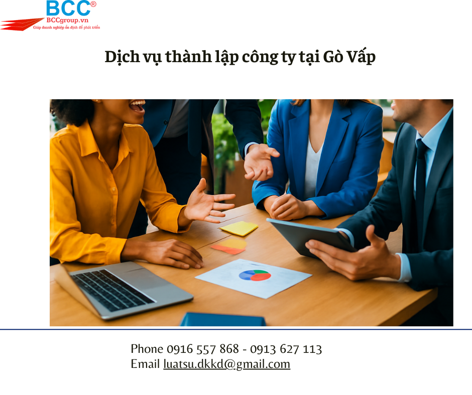 Dịch vụ thành lập công ty tại Gò Vấp