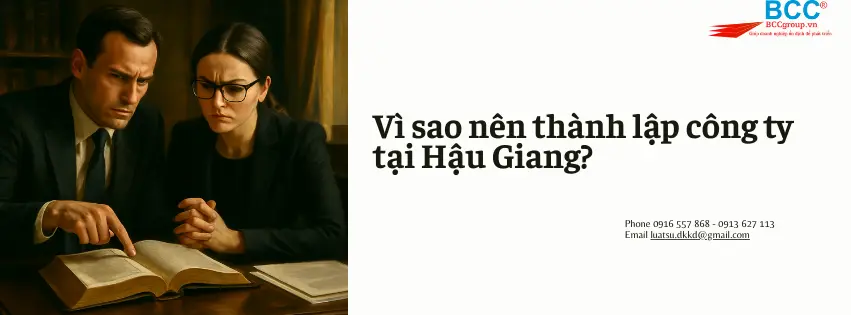 Dịch vụ thành lập công ty tại Hậu Giang