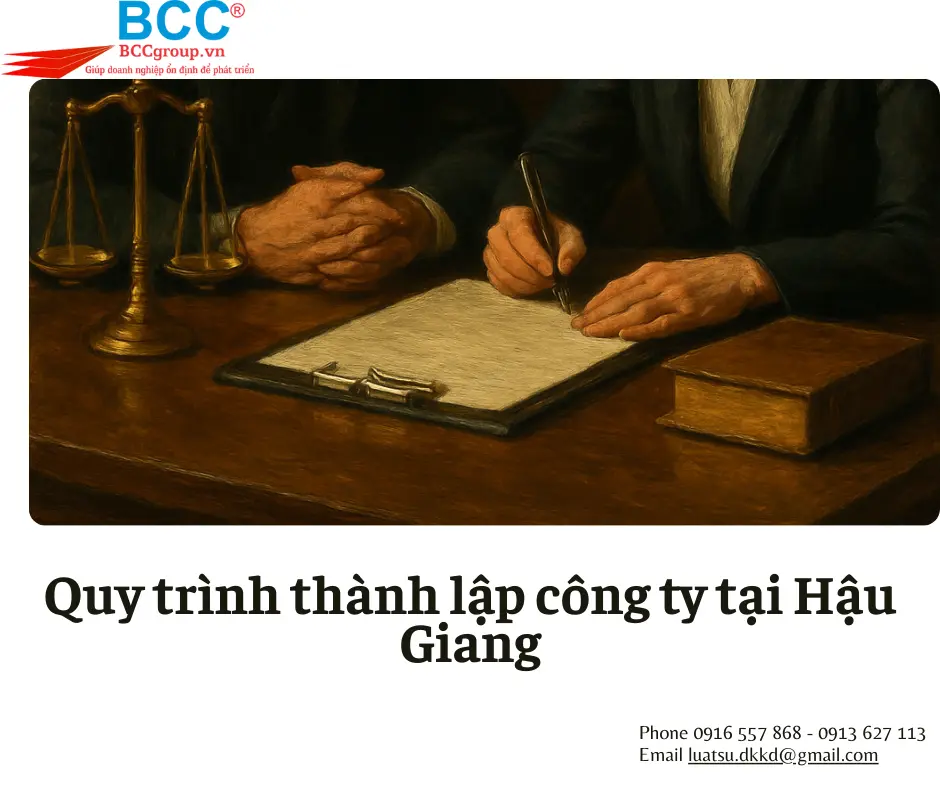 Dịch vụ thành lập công ty tại Hậu Giang