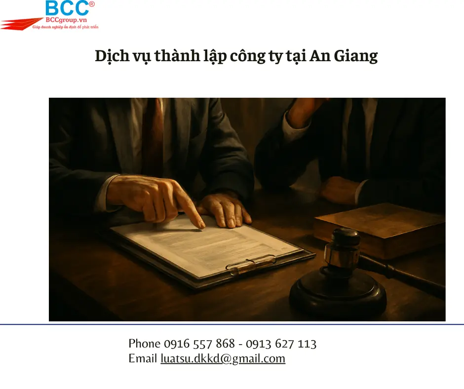Dịch vụ thành lập công ty tại An Giang