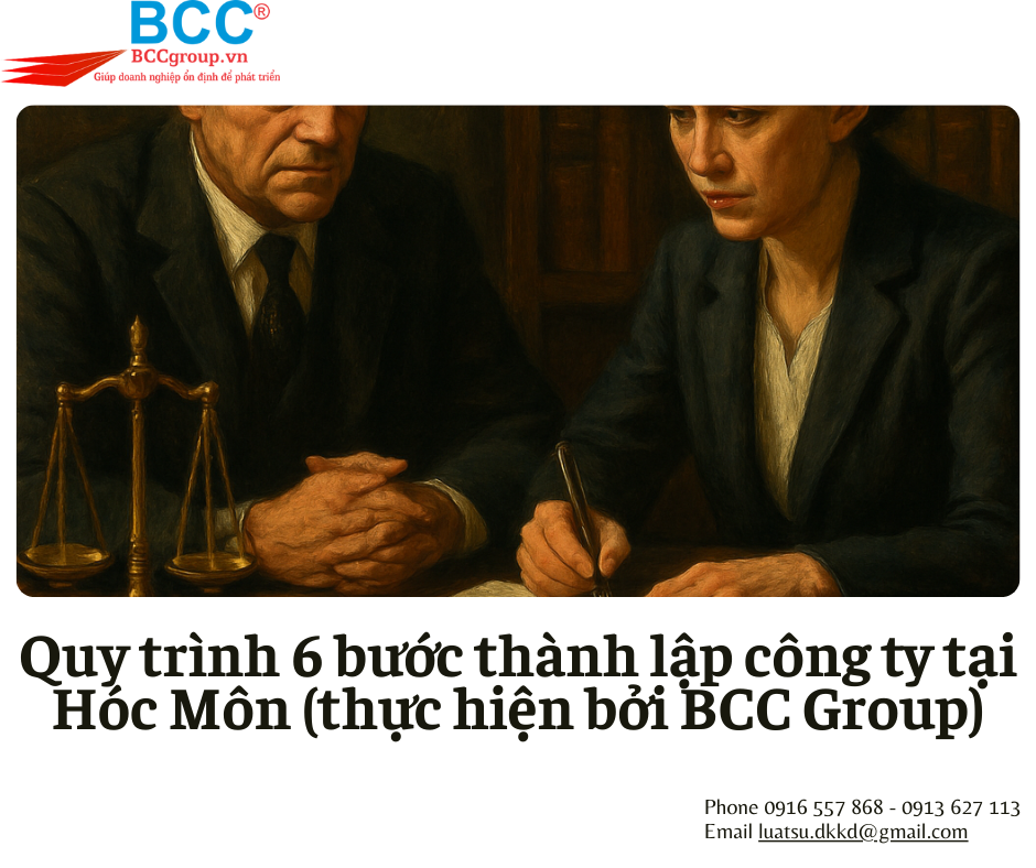 Dịch vụ thành lập công ty tại Hóc Môn