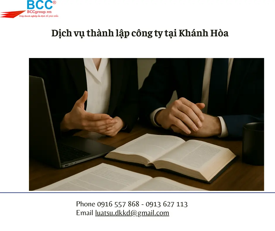 Dịch vụ thành lập công ty tại Khánh Hòa