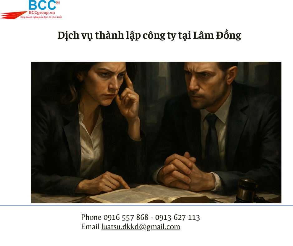 Dịch vụ thành lập công ty tại Lâm Đồng