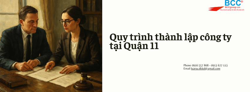 Dịch vụ thành lập công ty tại Quận 11