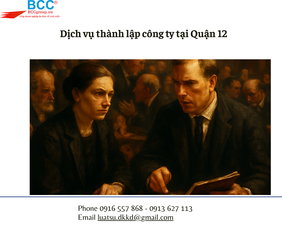 Dịch vụ thành lập công ty tại Quận 12