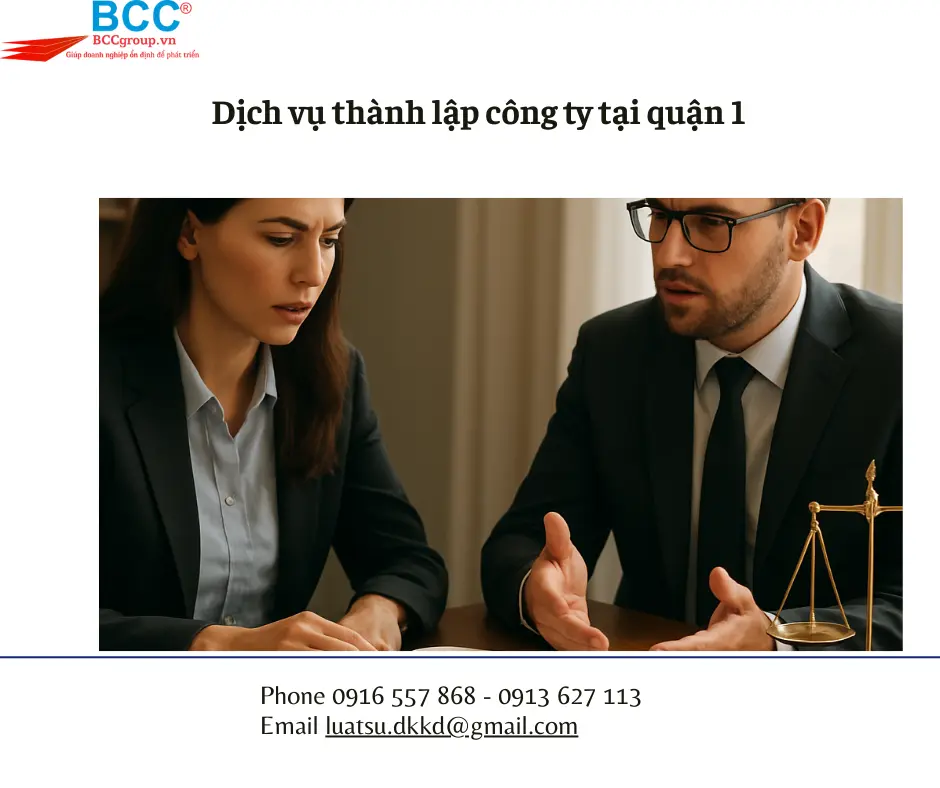 Dịch vụ Thành lập công ty tại Quận 1