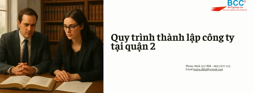 Dịch vụ Thành lập công ty tại Quận 2