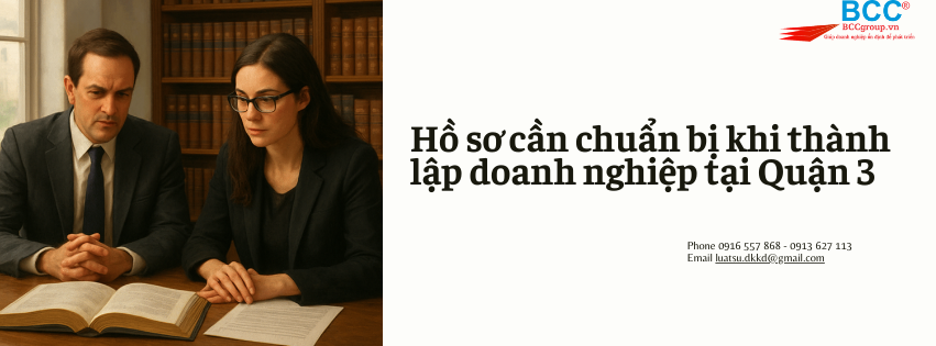Dịch vụ Thành lập công ty tại Quận 3