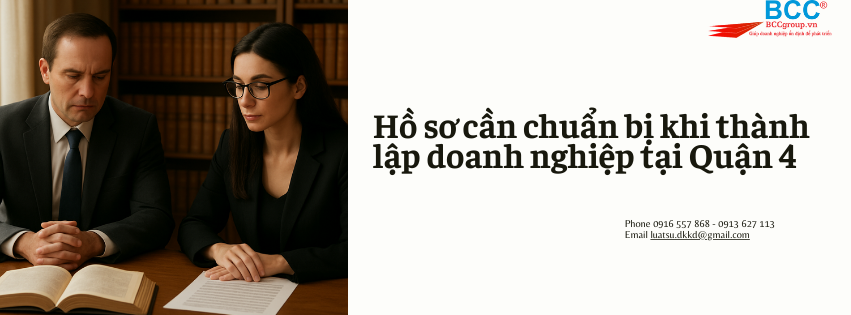 Dịch vụ thành lập công ty tại Quận 4