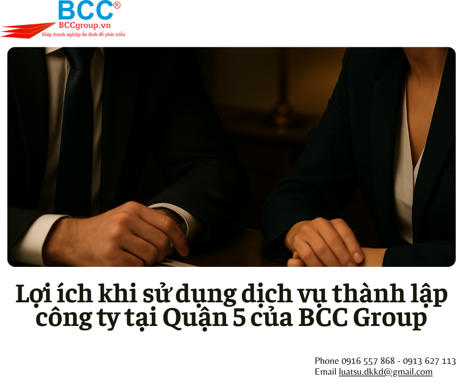 Dịch vụ thành lập công ty tại Quận 5