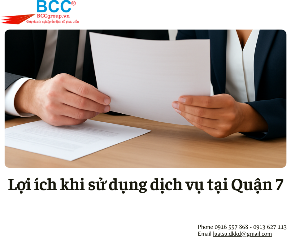 Dịch vụ thành lập công ty tại Quận 7