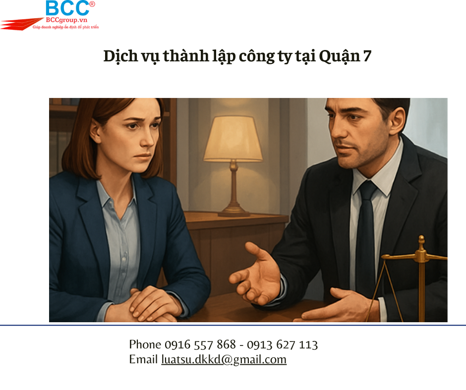 Dịch vụ thành lập công ty tại Quận 7