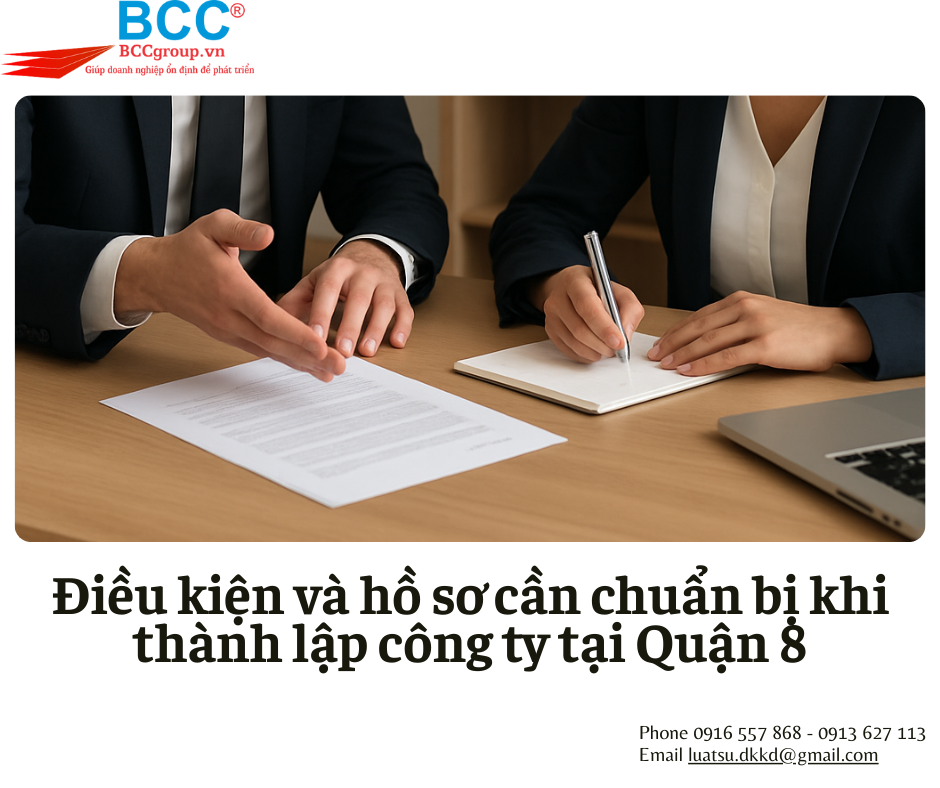 Dịch vụ thành lập công ty tại Quận 8