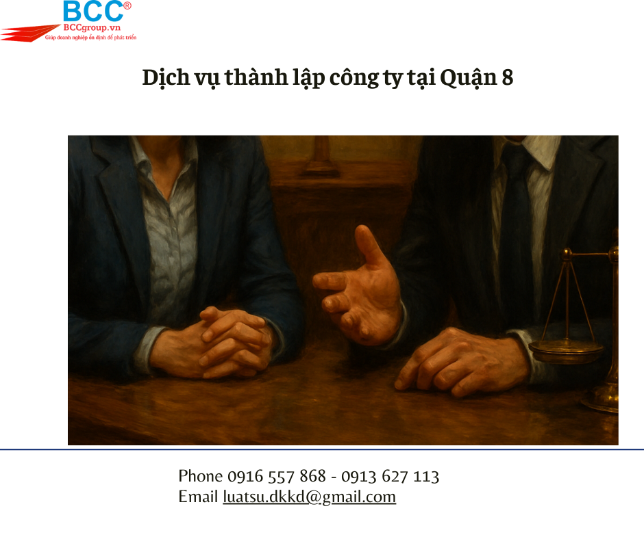 Dịch vụ thành lập công ty tại Quận 8