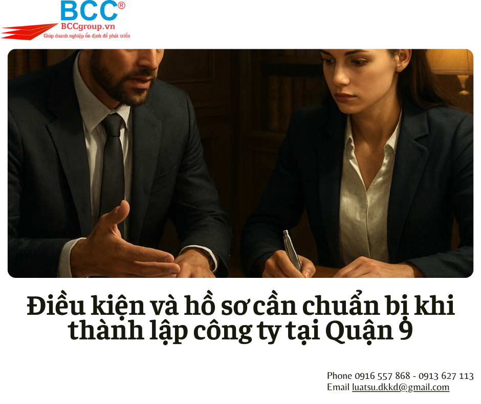 Dịch vụ thành lập công ty tại Quận 9