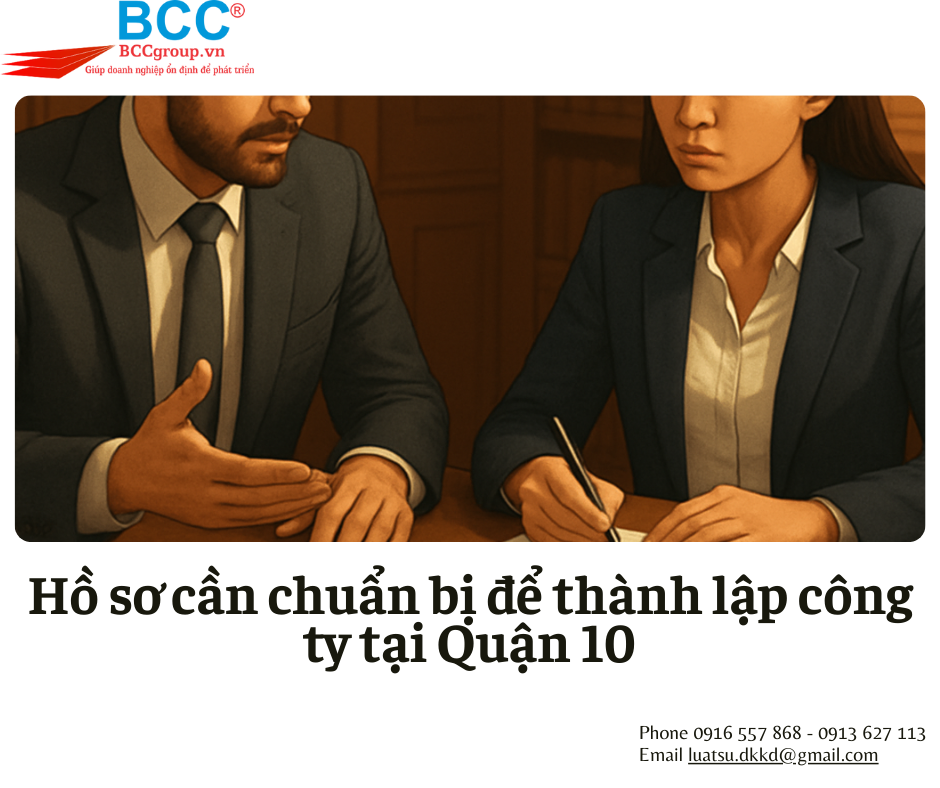 Dịch vụ thành lập công ty tại Quận 10