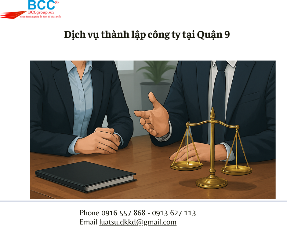  Dịch vụ thành lập công ty tại Quận 9