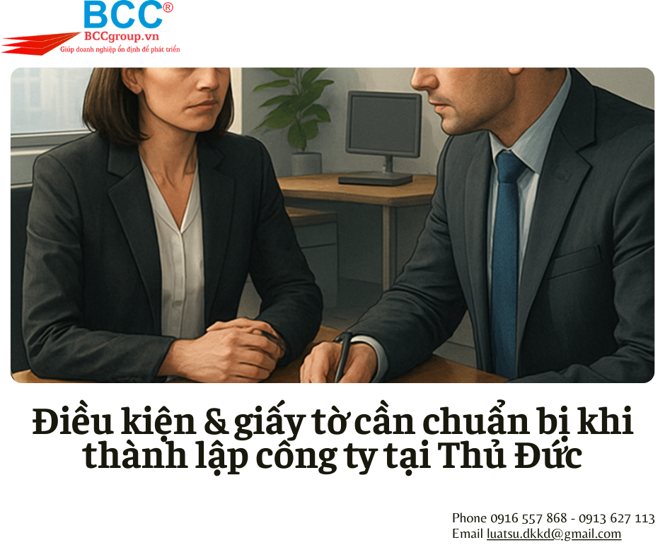 Dịch vụ thành lập công ty tại Thủ Đức