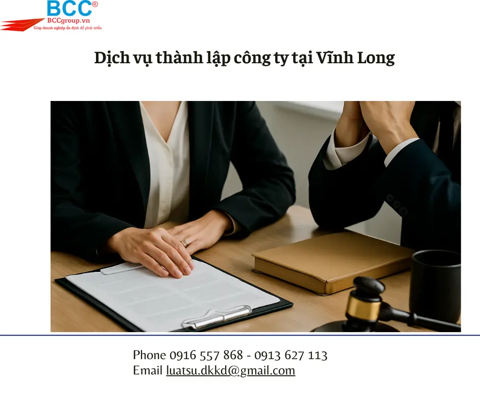 Dịch vụ thành lập công ty tại Vĩnh Long
