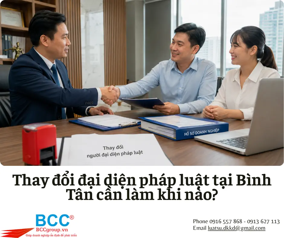 Dịch vụ thay đổi đại diện pháp luật tại Bình Tân