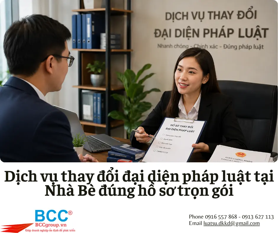Dịch vụ thay đổi đại diện pháp luật tại Nhà Bè