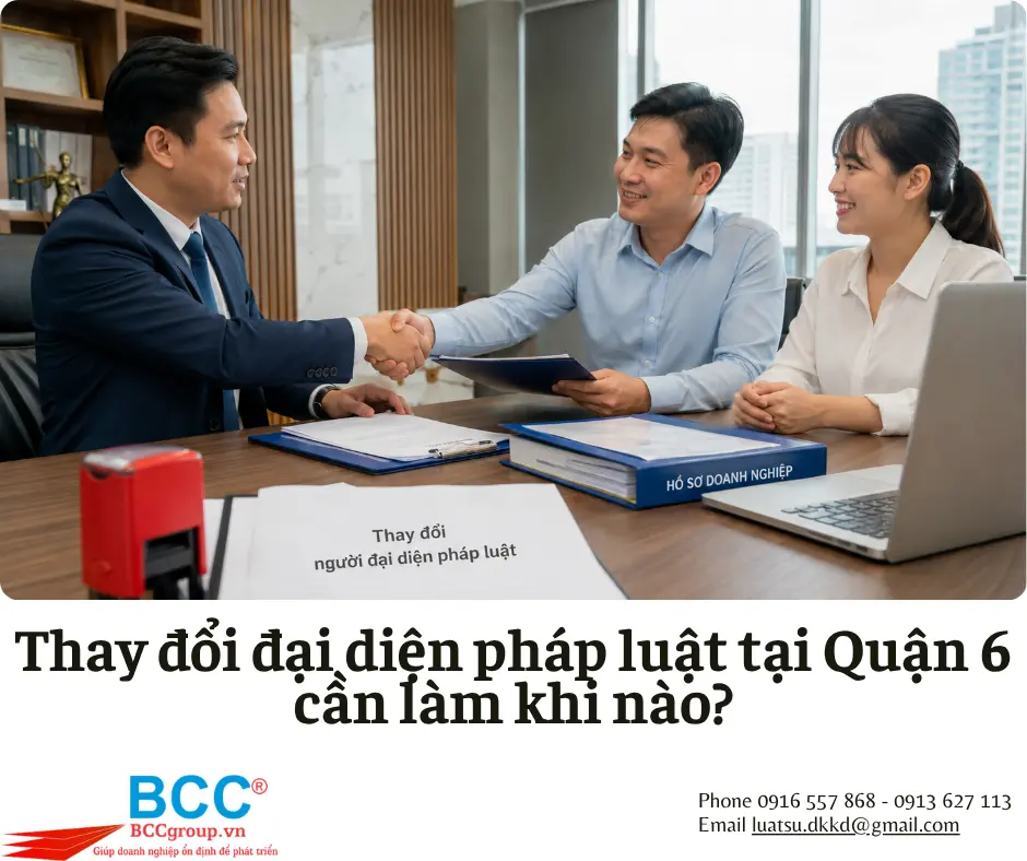 Dịch vụ thay đổi đại diện pháp luật tại Quận 6