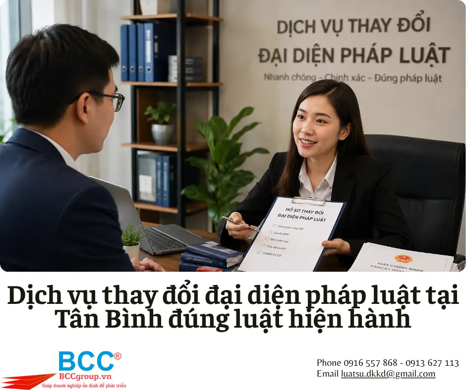 Dịch vụ thay đổi đại diện pháp luật tại Tân Bình