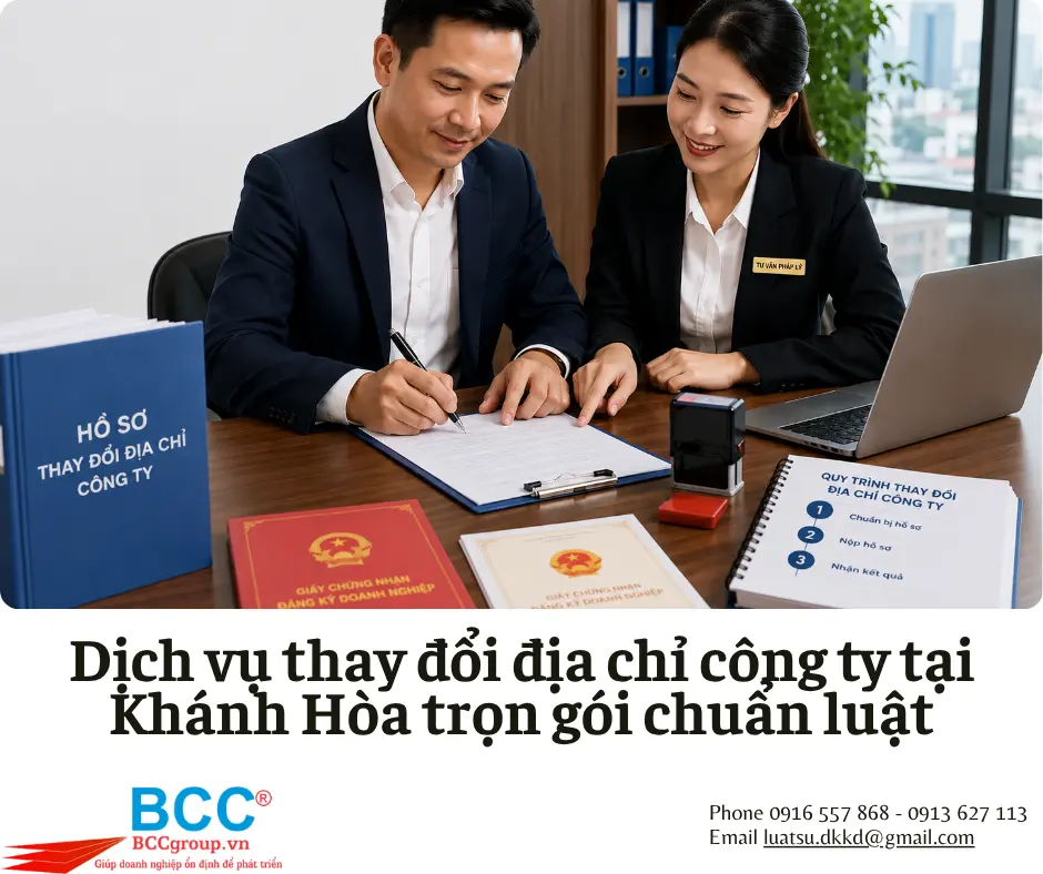 Dịch vụ thay đổi địa chỉ công ty tại Khánh Hòa