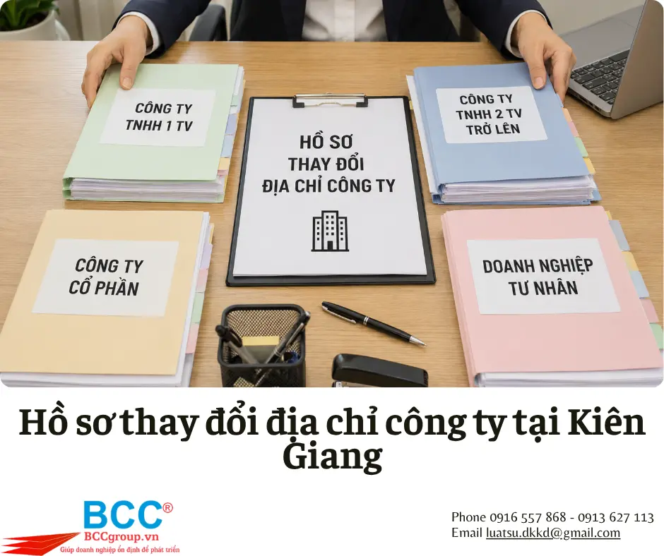 Dịch vụ thay đổi địa chỉ công ty tại Kiên Giang