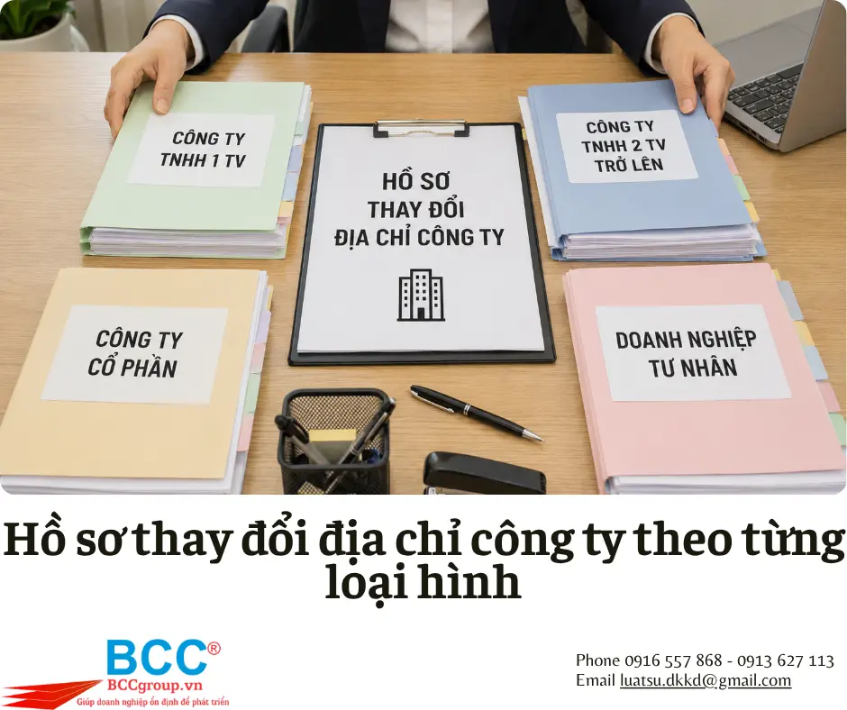 Dịch vụ thay đổi địa chỉ công ty tại Quận 1