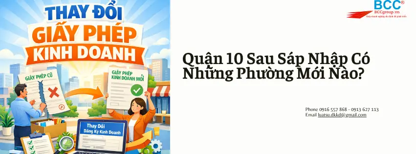 Dịch Vụ Thay Đổi Giấy Phép Kinh Doanh Quận 10