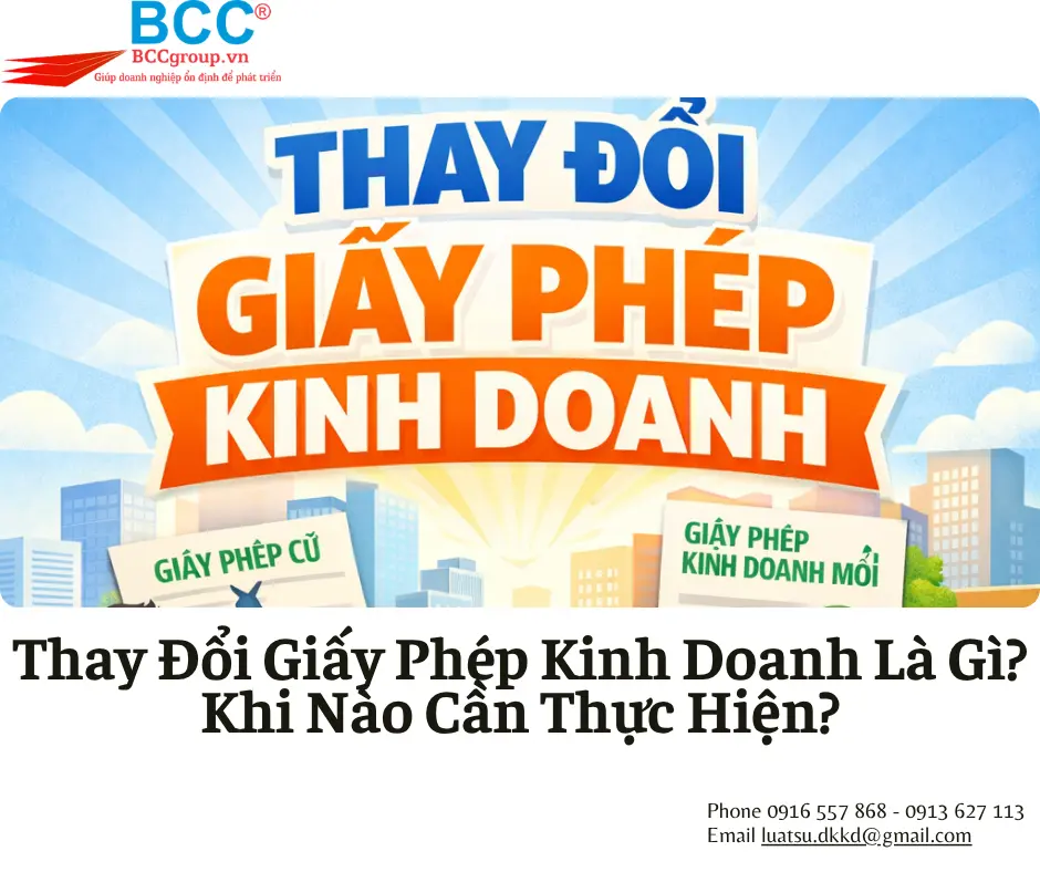 Dịch vụ thay đổi giấy phép kinh doanh quận 11