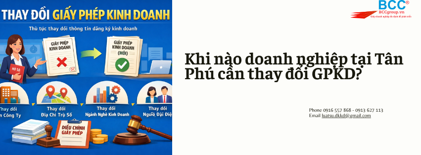 Dịch Vụ Thay Đổi Giấy Phép Kinh Doanh Quận Tân Phú