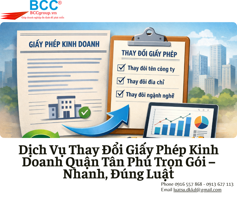 Dịch Vụ Thay Đổi Giấy Phép Kinh Doanh Quận Tân Phú