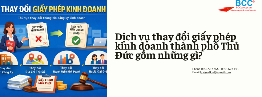 Dịch Vụ Thay Đổi Giấy Phép Kinh Doanh Thành Phố Thủ Đức