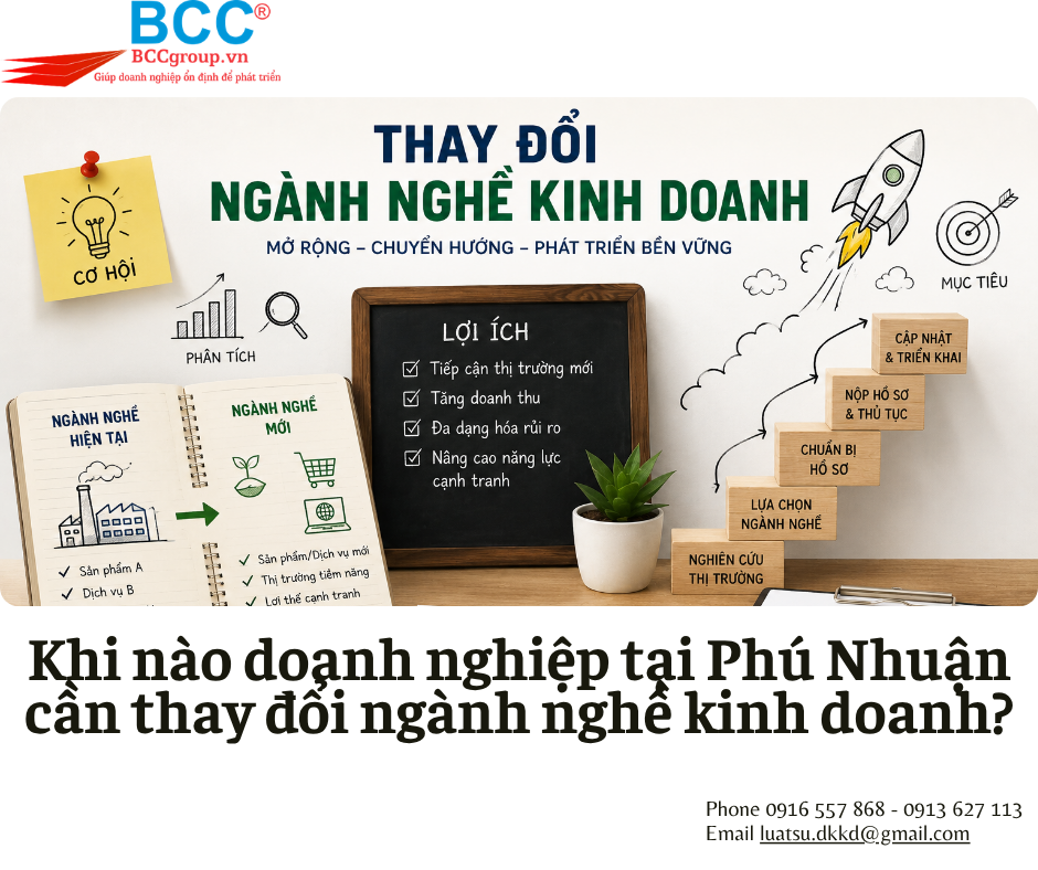 Dịch Vụ Thay Đổi Ngành Nghề Kinh Doanh Quận Phú Nhuận