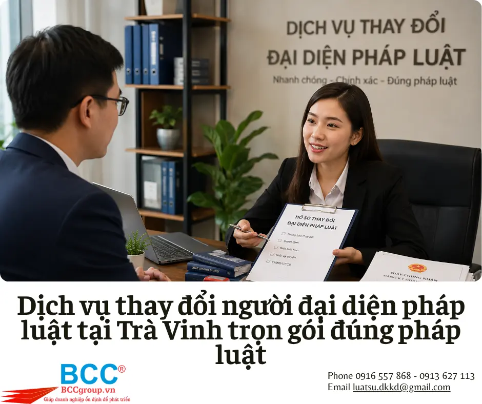 Dịch vụ thay đổi người đại diện pháp luật tại Trà Vinh