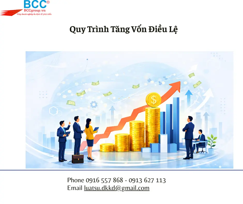 Dịch Vụ Thay Đổi, Tăng Vốn Điều Lệ Trọn Gói Đúng Pháp Luật