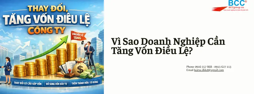 Dịch Vụ Thay Đổi, Tăng Vốn Điều Lệ Trọn Gói Đúng Pháp Luật