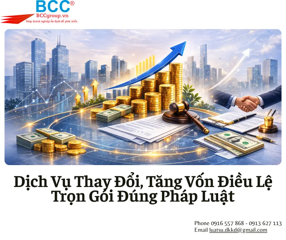Dịch Vụ Thay Đổi, Tăng Vốn Điều Lệ