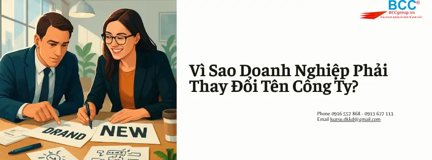 Dịch vụ thay đổi tên công ty