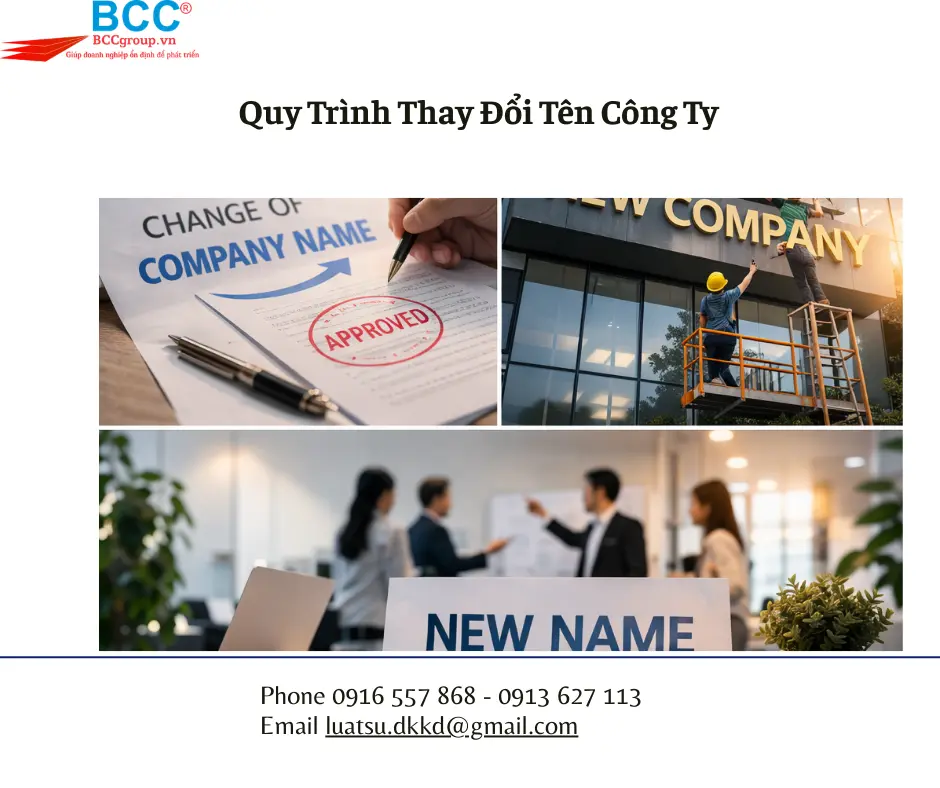 Dịch vụ thay đổi tên công ty