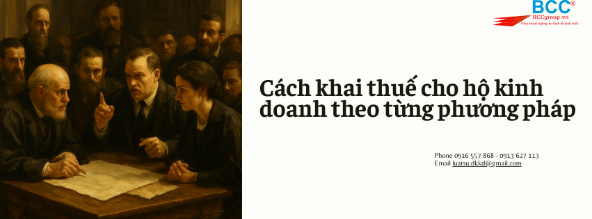 Hướng dẫn khai thuế cho hộ kinh doanh