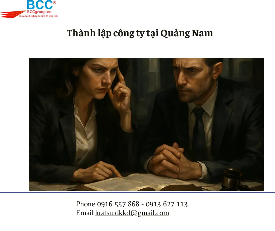 Thành lập công ty tại Quảng Nam