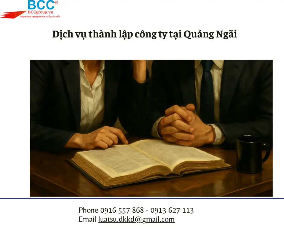 Dịch vụ thành lập công ty tại Quảng Ngãi