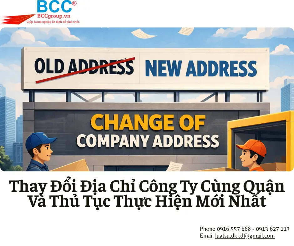 Thay Đổi Địa Chỉ Công Ty Cùng Quận