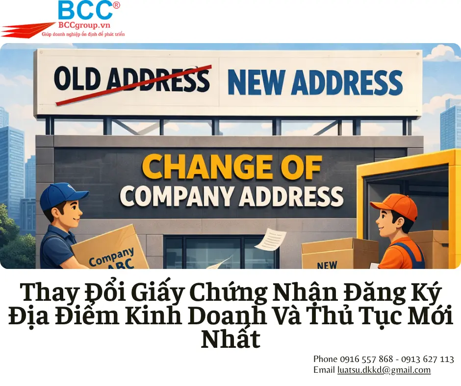 Thay Đổi Giấy Chứng Nhận Đăng Ký Địa Điểm Kinh Doanh