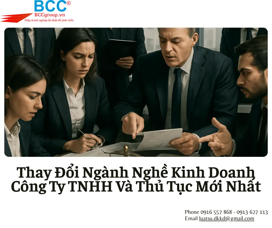 Thay Đổi Ngành Nghề Kinh Doanh Công Ty TNHH