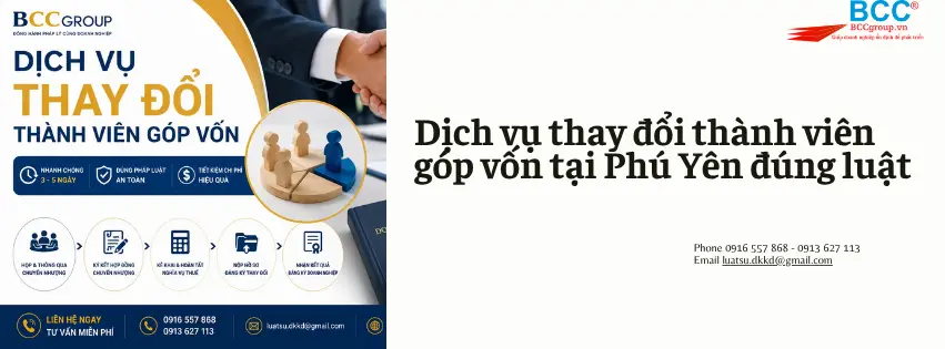 Thay đổi thành viên góp vốn tại Phú Yên