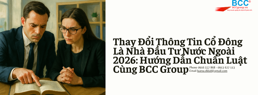 Thay Đổi Thông Tin Cổ Đông Là Nhà Đầu Tư Nước Ngoài 2026